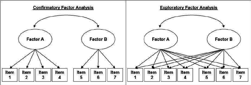 Comparison of EFA and CFA